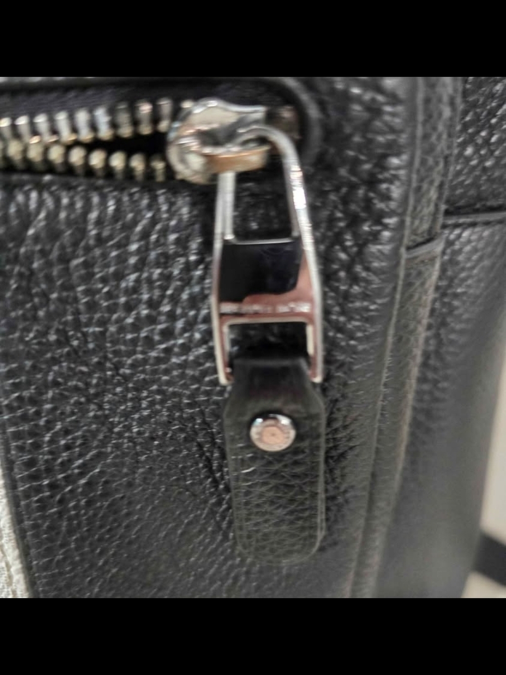 Michael Kors Black Backpack with Pink and White Signature Stripe - Picture 6 of 8